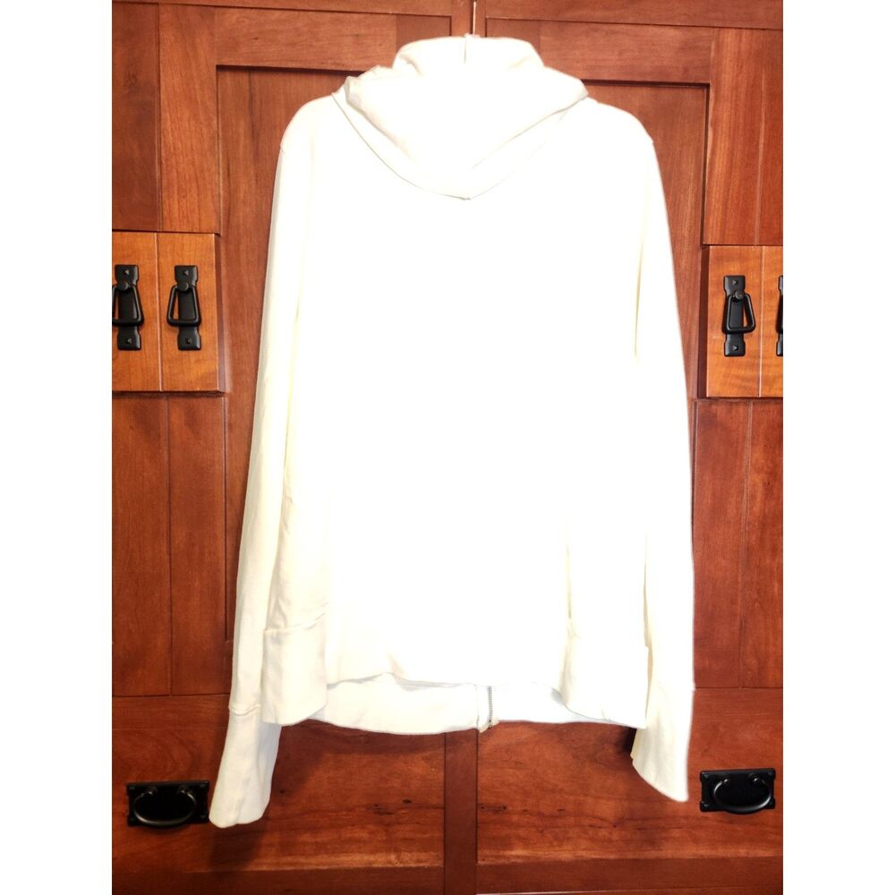 Old Navy White Hoodie Zippered Women's Size XXL - Picture 2 of 6